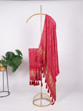 Red Color Digital Print And Lagadi Patta Gaji Silk Dupatta - women's fashion mart