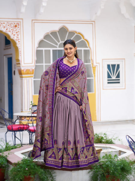 Light Weight Tasar Silk Lehenga choli