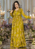 Smith Green Heavy Chinon Floral Printed Jacket Style Sharara Set - women's fashion mart