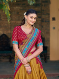 Mustard Color Printed Lehenga Choli
