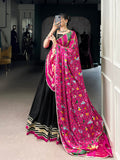 Black Color Lace Touch Up Silk Georgette Chaniya Choli